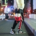 Ins Guo Chao overalls nam thương hiệu lỏng hip hop ruy băng chức năng nối chic chic chân quần nam mùa thu và mùa đông quần áo nam hàng hiệu Quần làm việc