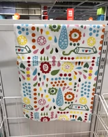 Ikea, многоцветное полотенце, хлопковые влажные салфетки для умывания