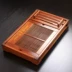 bộ ấm trà gỗ Khay trà nhỏ bằng gỗ nguyên khối đựng nước hộ gia đình loại ngăn kéo nhỏ đơn giản thoát nước bàn trà log đơn giản Khay trà Kung Fu khay đựng ấm chén bằng gỗ 	khay mứt gỗ óc chó	 Khay gỗ