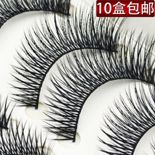 6.5 юаней / коробка из трех деревьев 1045 поддельные ресницы естественный голый макияж жесткий стебель глаз удлинение хвоста