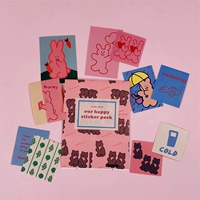 Водонепроницаемая наклейка, розовые ретро наклейки, брендовая барсетка, Южная Корея