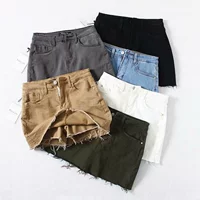 Летняя брендовая эластичная мини-юбка, защитное белье, джинсовая юбка, А-силуэт