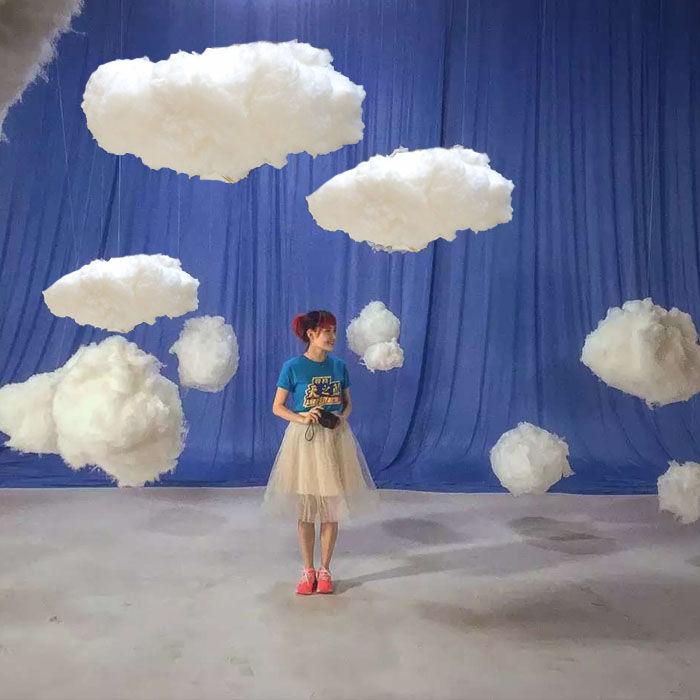 3D Artificial Clouds Wedding Party White Fake Cloud Cotton Home Stage