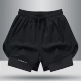 Мужские спортивные шорты для спортзала, шелковые быстросохнущие штаны для тренировок, для бега