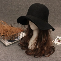 Черная модная демисезонная шерстяная ретро шапка, в корейском стиле