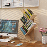 Kệ sách máy tính để bàn Hàn Quốc sinh viên bảng đơn giản với đa chức năng kinh tế phân loại đen phiên bản Hàn Quốc cố định