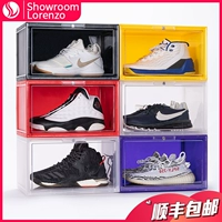 SL обучающая коробка AJ баскетбольная бока для хранения обуви Магнитная поглощение прозрачная шкаф для обуви высокой антиокриловой пыли с акриловой пыли.