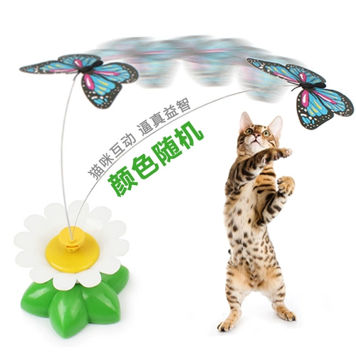 Интерактивная электрическая игрушка с бабочкой, кот