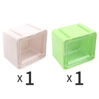 Бежевый+зеленый отправляет наклейки каждый