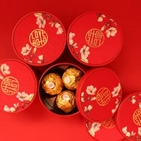 Брендовая красная жестяная коробка, подарочная коробка, китайский стиль, готовый продукт