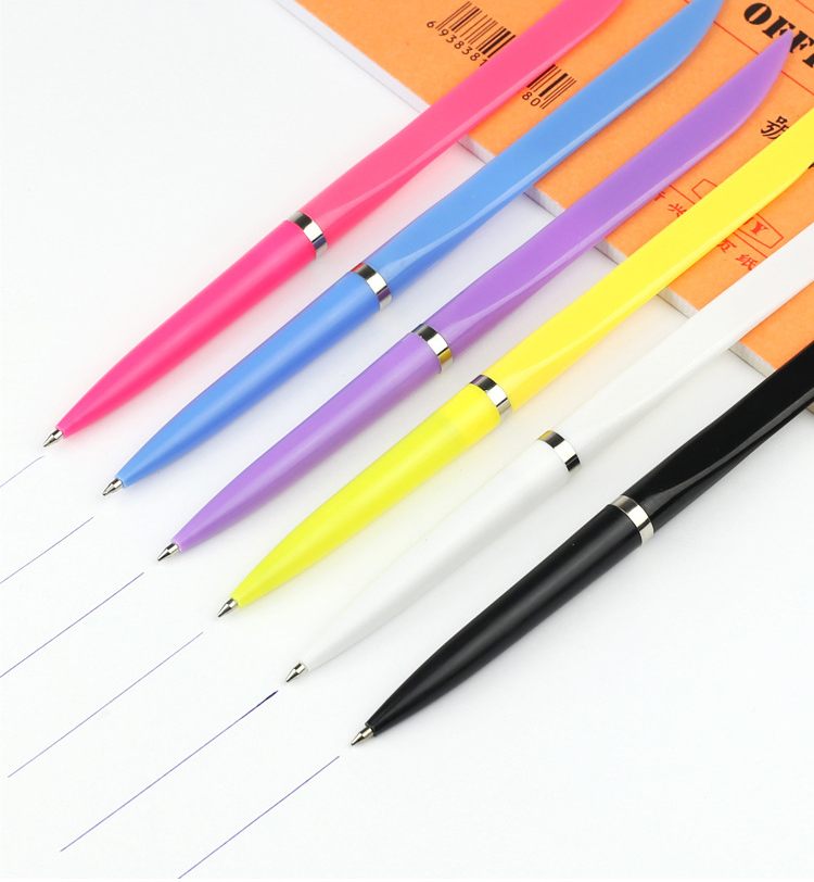 80 (Blue Refill And Random Color)ball pen lovely originality Knife shape express Unpack For students personality Men female Office stationery neutral Flat knife pen