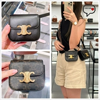Celine/Selin Женская сумка Triomphe Triumph Mini Coin Pack Red Packet красный пакет красный пакет Bing Bing Bag Baged