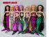 Váy sáng bóng barbie barbie thời trang ăn mặc quần áo búp bê cô gái đồ chơi nhà quà tặng nàng tiên cá Đồ chơi gia đình