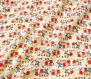 Quần áo trẻ em vải cotton vải nhung kẻng phim hoạt hình vải nhung tự làm vải thủ công vải đặc biệt cung cấp
