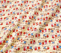 Quần áo trẻ em vải cotton vải nhung kẻng phim hoạt hình vải nhung tự làm vải thủ công vải đặc biệt cung cấp vải dạ len