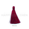 Massara wine red flowing folding fan
