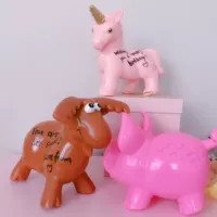 Единорог+лось+розовая свинья