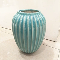 Римский треснутый цветочный горшок-Светло-синий