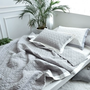 Hoa Kỳ! Bông bông rửa giường bông bìa ba mảnh chăn mùa hè hit màu là giường đa chức năng lanh bìa - Trải giường