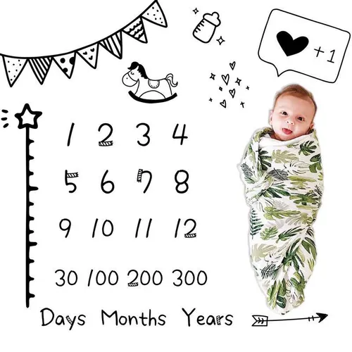 Ребенок берет фон новорожденного ребенка в полной луне одеяло с фотографией 100 дней.