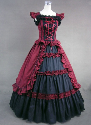 taobao agent Christmas dress, long skirt, suit, Gothic, Lolita style