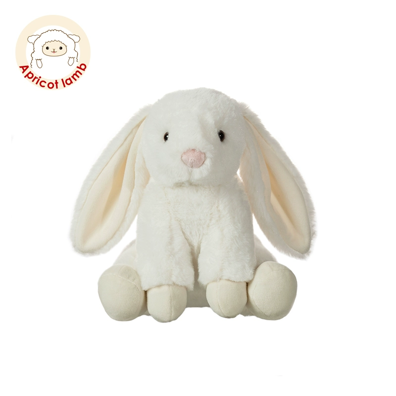 Apricot Lamb mềm dễ thương tai thỏ dài dễ thương búp bê siêu dễ thương bé làm dịu đồ chơi sang trọng - Đồ chơi mềm