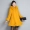 Mùa thu và mùa đông mới lông cáo lông cổ áo len nữ 2019 Phiên bản Hàn Quốc của chiếc áo khoác len dài chữ A - Áo Hàn Quốc