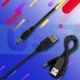 USB-кабель (один USB-конец и закругленный конец)