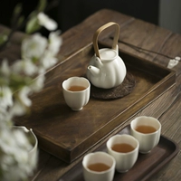 Return Mùa xuân trở lại Màu be nhạt liangliang Bộ trà Kungfu đặt hoa miệng ly nhỏ Hộp quà năm mảnh - Trà sứ bình pha trà thủy tinh