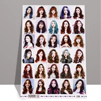 D -тип женские волосы обратно на спину без сухого клея