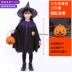 Halloween trẻ em trình diễn trang phục phù thủy áo choàng vai bé gái chơi dễ thương ma cà rồng hóa trang áo choàng 