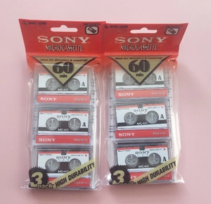 Sony Micro Интервью с Sony-3MC-60B Miniature Tape Sony 60 минут маленькая машина для интервью