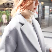 2018 mùa thu và mùa đông mới thời trang Hàn Quốc nữ tính khí là áo len mỏng trong phần dài áo len nữ thủy triều