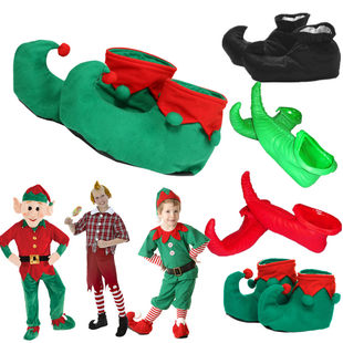 COS ELF Shoes Green Wild Fairy Mantin Mayor Shoes Polarotic Latele Clown Shoes Christmas Elf Shoes