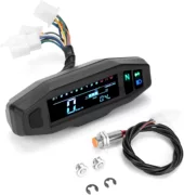 Xe máy sửa đổi mini phổ LCD kỹ thuật số xe máy mét tốc độ máy đo tốc độ VA màn hình hiển thị kỹ thuật số độ nét cao đồng hồ gắn xe máy