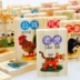 Thịt viên bằng gỗ Đồ chơi giáo dục của trẻ Giáo dục sớm Làm tròn ký tự Trung Quốc Mới Domino 100 miếng khối domino hai mặt đồ chơi cho trẻ 2 tuổi Khối xây dựng