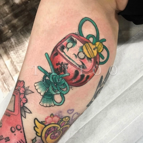 Татуировка, японская кукла, тату наклейки