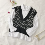 Tide, трикотажный осенний жилет без рукавов, в корейском стиле