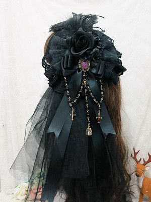 taobao agent LOLITA Goth Dark Darkness Gothic Fatty Middle Ages Gorgeous Palace Flower Pill KC Head Tale