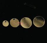 Американская 14K золотая ставка золота сингл/двойная дыра маленькая круглая подвеска подвеска