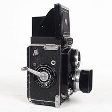 Камеры 怀旧古董美能达minolta autocord 双反120胶片胶卷手摇相机带皮包