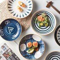 Керамика глубоко блюдо блюдо домой творческая индивидуальность персонализированная личность японская завтрак