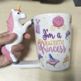 Керамическая радужная окрашенная чайная чашка, 3D, подарок на день рождения