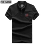 JEEP Jeep Men Mùa hè ngắn tay áo sơ mi polo lỏng lẻo Mỹ thẳng màu rắn lưới lưới áo thun cotton - Polo áo phông nam có cổ