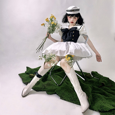 taobao agent [Sea Wind Beautiful Girl Spot] Xia Hot Girl Saipan Short Sleeping Dress OP Sweet Cat Catcocoon