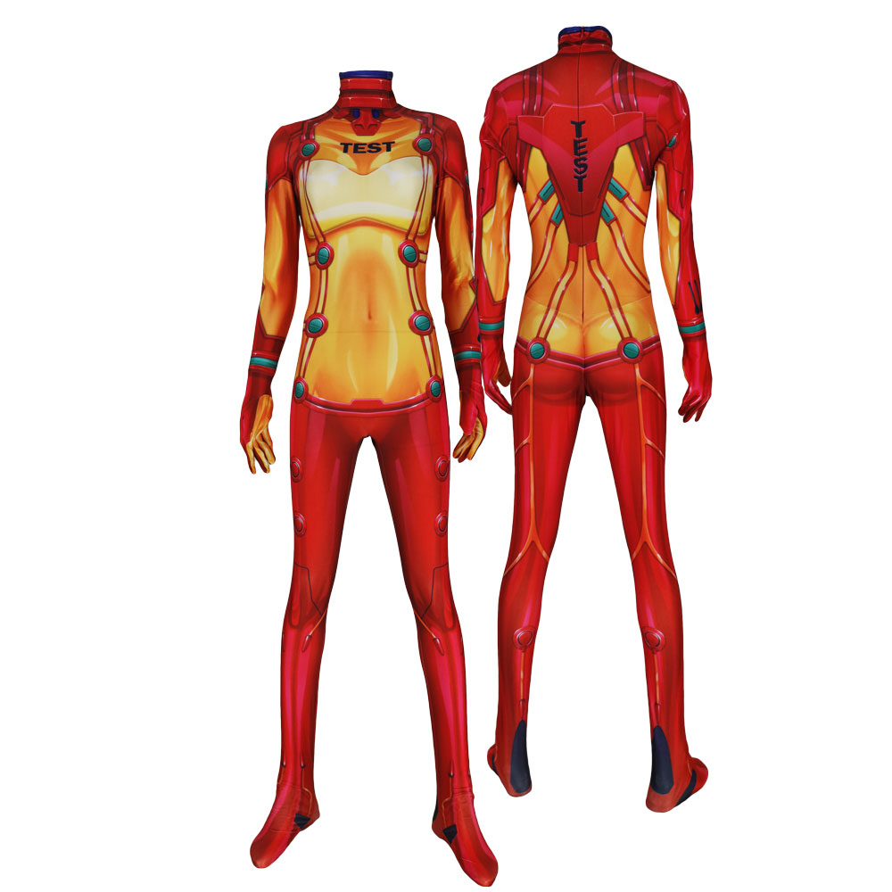 Red 2New century gospel warrior EVA warrior Cosplay Conjoined body Tights role play the role zentai suit