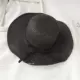 Волны ручной работы соломенная шляпа (черная)