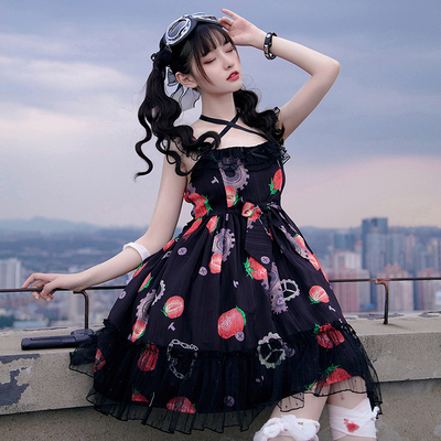 taobao agent [Fairydream spot] National Brand Lolita Larkhandiwork Mechanical Strawberry Summer JSK
