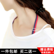 Áo ngực dây đeo vai treo cổ mùa hè sexy chéo rộng móc vành đai mỏng kẹo màu Hàn Quốc điều chỉnh backless vành đai đồ lót
