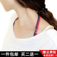 Áo ngực dây đeo vai treo cổ mùa hè sexy chéo rộng móc vành đai mỏng kẹo màu Hàn Quốc điều chỉnh backless vành đai đồ lót quan lot nu